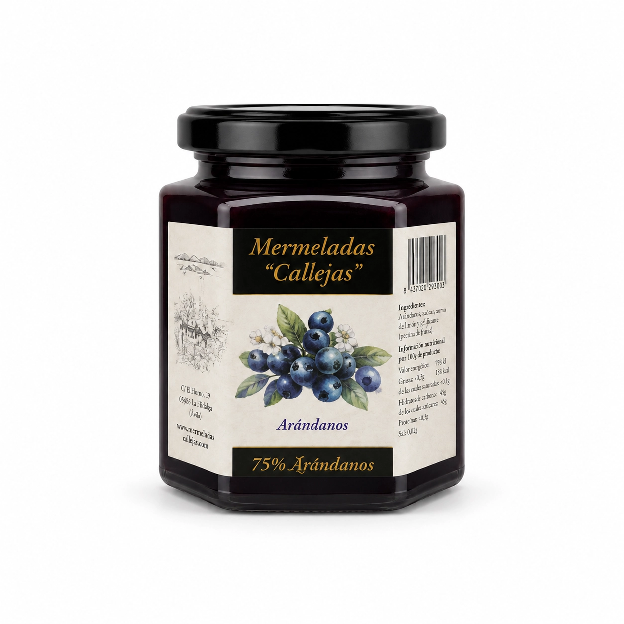 Mermelada Arándanos Azules